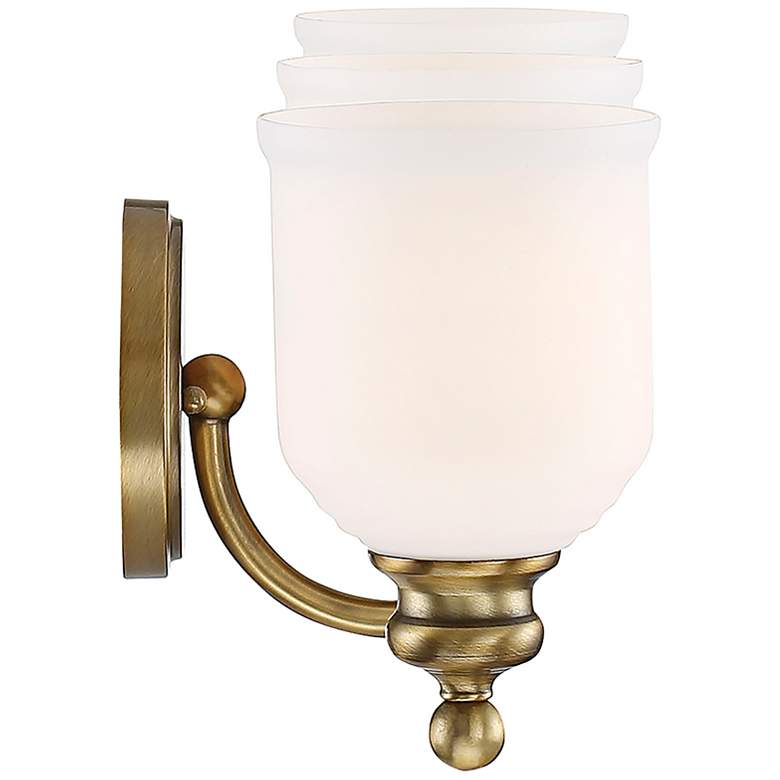 Image 3 Savoy House Melrose 24" Wide Warm Brass 3-Light Bath Light more views