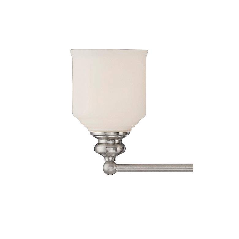 Image 2 Savoy House Melrose 33 1/2"W Satin Nickel 4-Light Bath Light more views