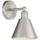 Savoy House Meridian 10" High Brushed Nickel Wall Sconce