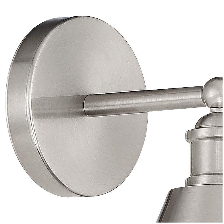Image 2 Savoy House Meridian 10" High Brushed Nickel Wall Sconce more views