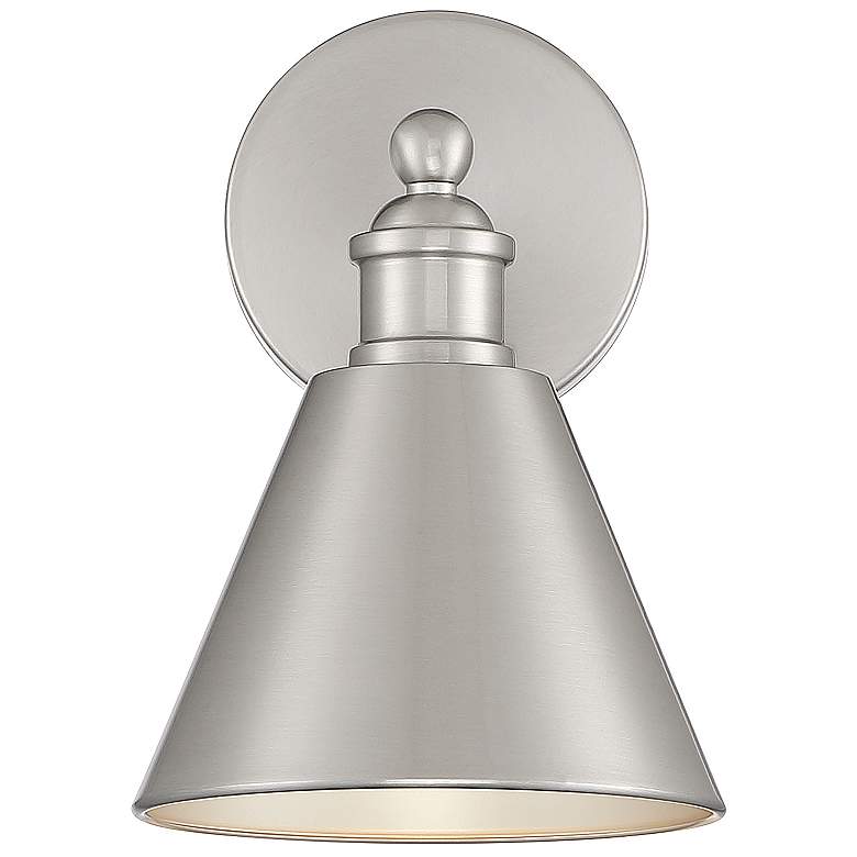 Image 4 Savoy House Meridian 10" High Brushed Nickel Wall Sconce more views