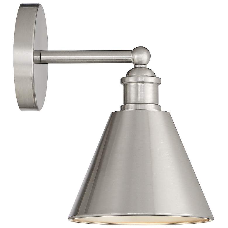 Image 6 Savoy House Meridian 10" High Brushed Nickel Wall Sconce more views