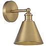 1_Savoy House Meridian 10" High Natural Brass Wall Sconce