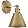 3_Savoy House Meridian 10" High Natural Brass Wall Sconce more views
