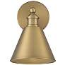4_Savoy House Meridian 10" High Natural Brass Wall Sconce more views