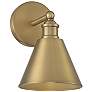 5_Savoy House Meridian 10" High Natural Brass Wall Sconce more views