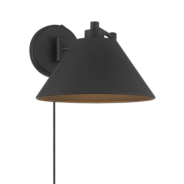 Image 4 Savoy House Meridian 10 inch Wide Matte Black 1-Light Wall Sconce more views