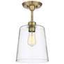 Savoy House Meridian 10" Wide Natural Brass 1-Light Ceiling Light
