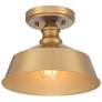 Savoy House Meridian 10" Wide Natural Brass 1-Light Ceiling Light