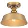 Savoy House Meridian 10" Wide Natural Brass 1-Light Ceiling Light