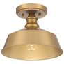 Thumbnail2 of Savoy House Meridian 10" Wide Natural Brass 1-Light Ceiling Light more views
