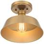 Thumbnail4 of Savoy House Meridian 10" Wide Natural Brass 1-Light Ceiling Light more views