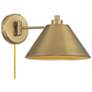 1_Savoy House Meridian 10" Wide Natural Brass 1-Light Wall Sconce