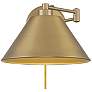 3_Savoy House Meridian 10" Wide Natural Brass 1-Light Wall Sconce more views