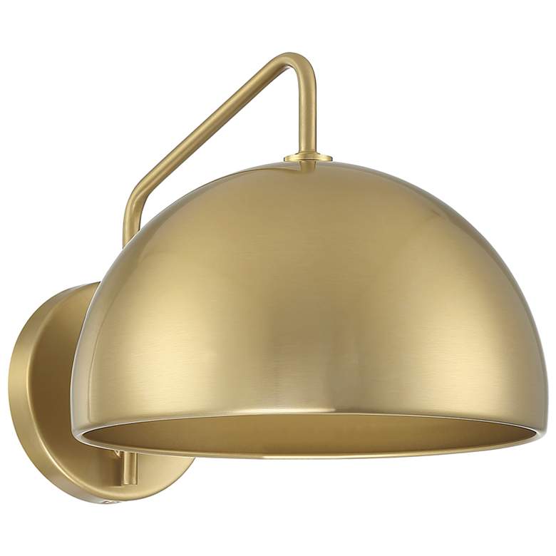 Image 2 Savoy House Meridian 10" Wide Natural Brass 1-Light Wall Sconce more views