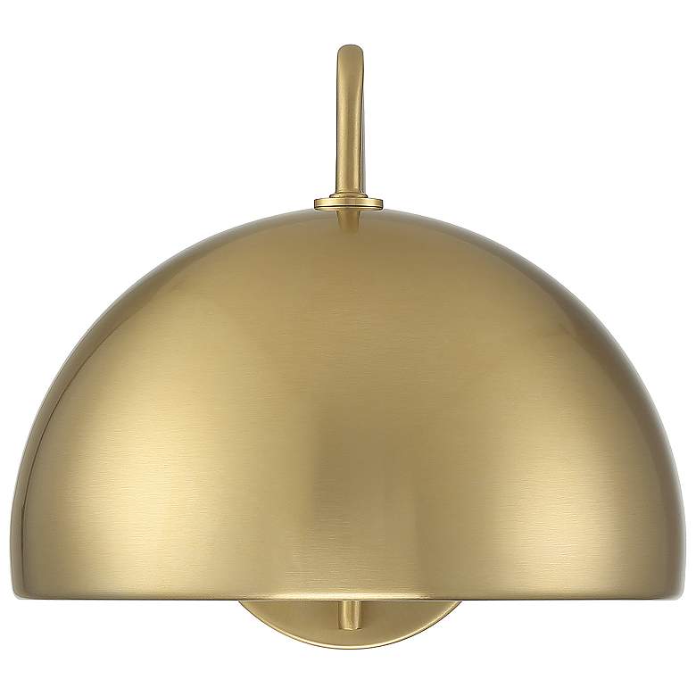 Image 3 Savoy House Meridian 10" Wide Natural Brass 1-Light Wall Sconce more views