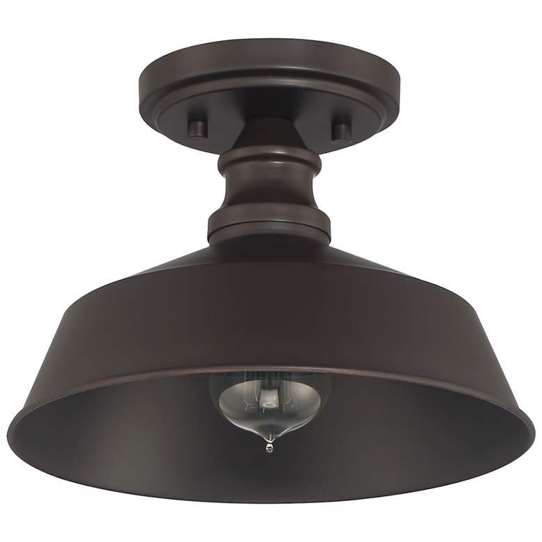 Image 2 Savoy House Meridian 10" Wide Oil Rubbed Bronze 1-Light Ceiling Light more views