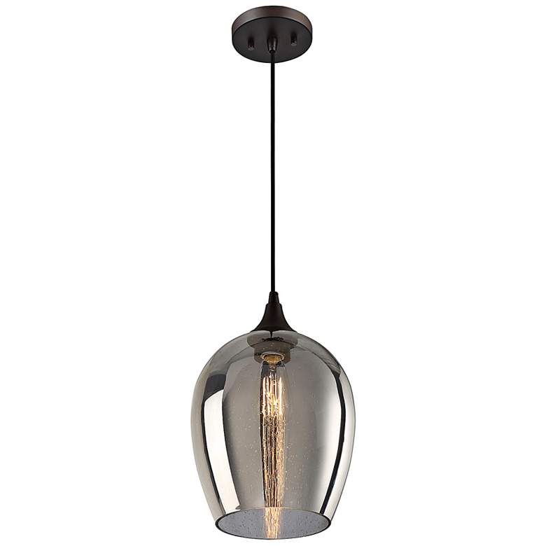 Image 4 Savoy House Meridian 10" Wide Oil-Rubbed Bronze Mini Pendant more views