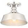 Savoy House Meridian 10" Wide Polished Nickel 1-Light Ceiling Light