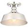 Savoy House Meridian 10" Wide Polished Nickel 1-Light Ceiling Light