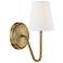 Savoy House Meridian 11 1/4" High Natural Brass Wall Sconce