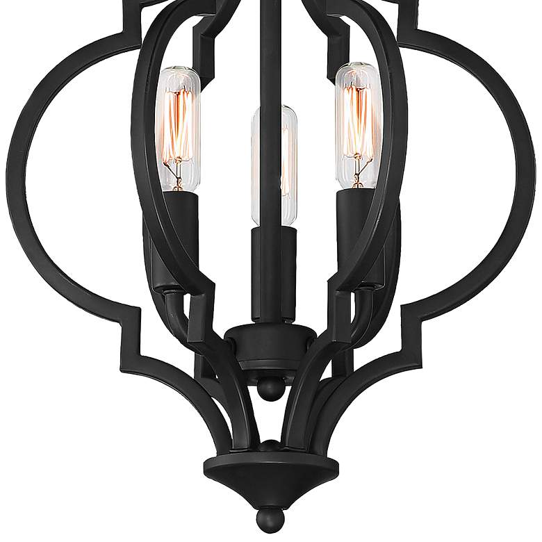 Image 2 Savoy House Meridian 11"W Matte Black 3-Light Ceiling Light more views