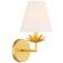 Savoy House Meridian 12" High True Gold Wall Sconce