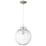 Savoy House Meridian 12" Wide Brushed Nickel Mini Pendant