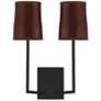 Savoy House Meridian 12" Wide Matte Black 2-Light Wall Sconce