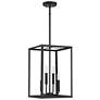 1_Savoy House Meridian 12" Wide Matte Black 4-Light Pendant