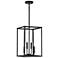 Savoy House Meridian 12" Wide Matte Black 4-Light Pendant