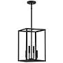 2_Savoy House Meridian 12" Wide Matte Black 4-Light Pendant more views