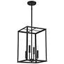 3_Savoy House Meridian 12" Wide Matte Black 4-Light Pendant more views