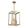 Thumbnail4 of Savoy House Meridian 12" Wide Natural Brass 4-Light Pendant more views
