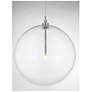 5_Savoy House Meridian 12"W Brushed Nickel LED Mini Pendant more views