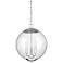 Savoy House Meridian 13.75" Wide Chrome 3-Light Pendant