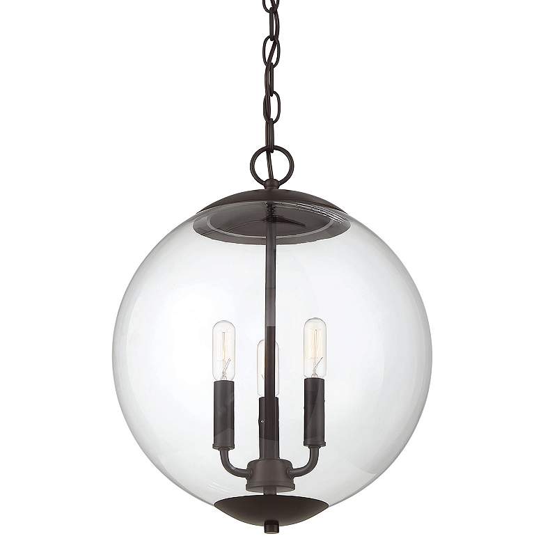 Image 1 Savoy House Meridian 13.75 inch Wide Oil Rubbed Bronze 3-Light Pendant