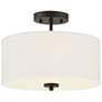 Savoy House Meridian 13" Wide Oil Rubbed Bronze 2-Light Ceiling Light