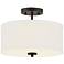 Savoy House Meridian 13" Wide Oil Rubbed Bronze 2-Light Ceiling Light
