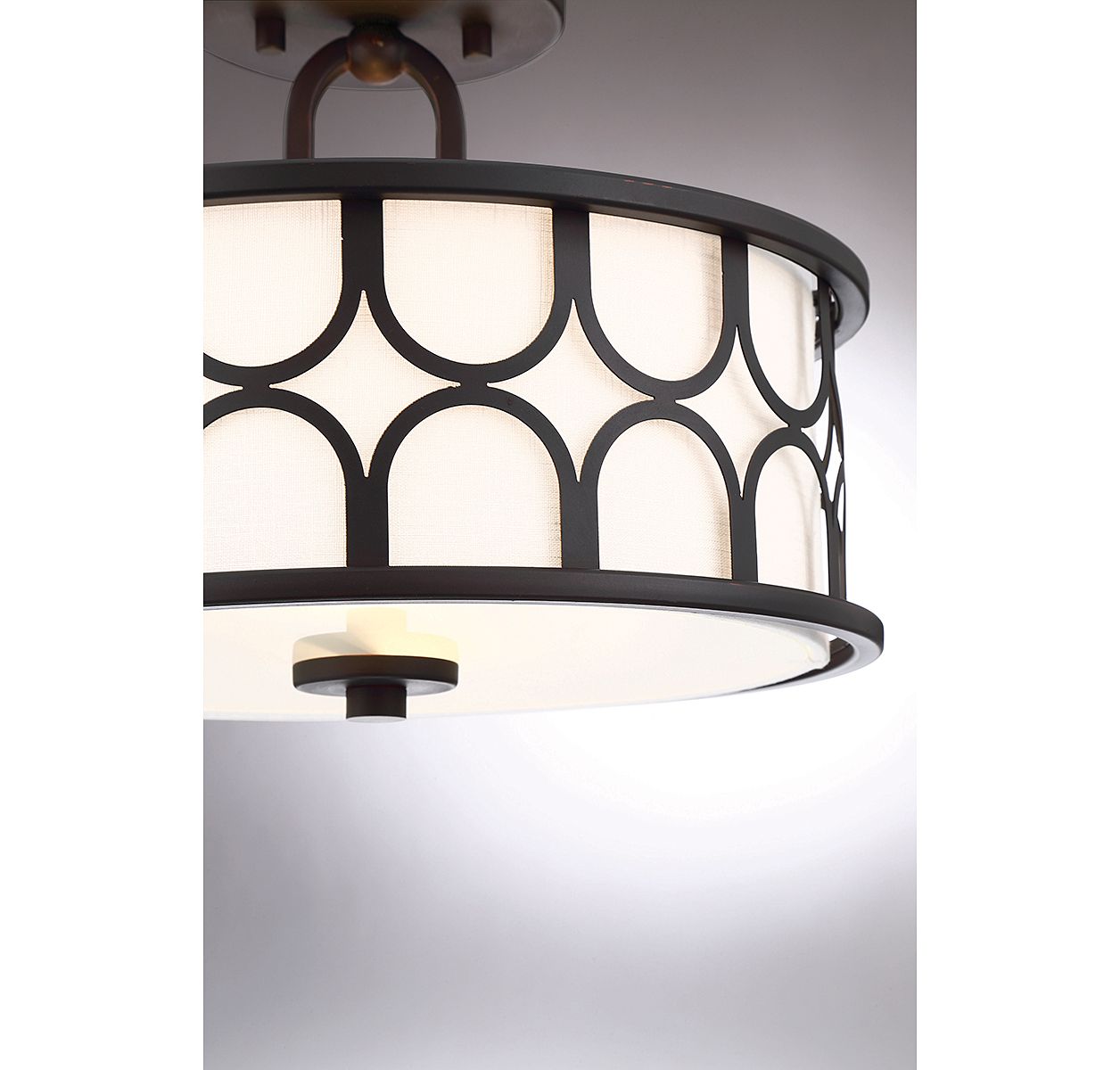 Savoy House Meridian 13" Wide Oil Rubbed Bronze 2-Light Ceiling Light