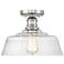 Savoy House Meridian 13" Wide Polished Nickel 1-Light Ceiling Light