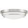 Savoy House Meridian 13" Wide Polished Nickel 2-Light Ceiling Light