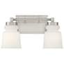 Savoy House Meridian 14.5" Wide 2-Light Brushed Nickel Bath Light