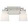 Savoy House Meridian 14.5" Wide 2-Light Brushed Nickel Bath Light