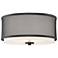 Savoy House Meridian 14.75" Wide Matte Black 3-Light Ceiling Light