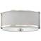 Savoy House Meridian 14.75" Wide Polished Nickel 3-Light Ceiling Light