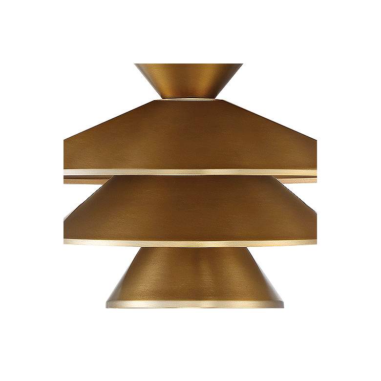Image 3 Savoy House Meridian 14" Wide Natural Brass Pendant Light more views