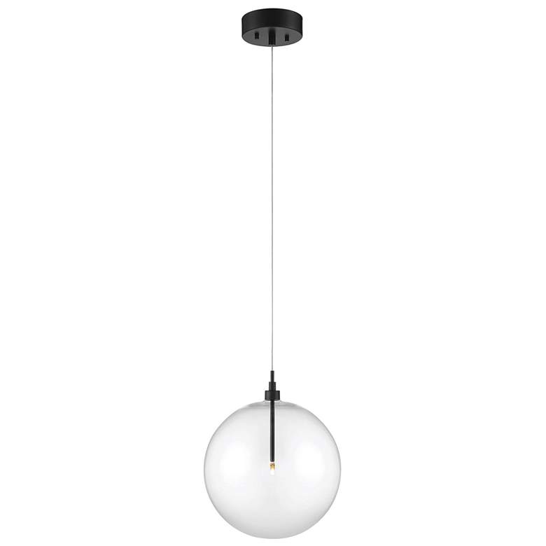 Image 1 Savoy House Meridian 14 inch Wide Oil Rubbed Bronze 1-Light Pendant