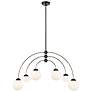Thumbnail2 of Savoy House Meridian 15.58" Wide Matte Black Outdoor Linear Chandelier more views