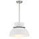 Savoy House Meridian 15" Wide Brushed Nickel 1-Light Pendant